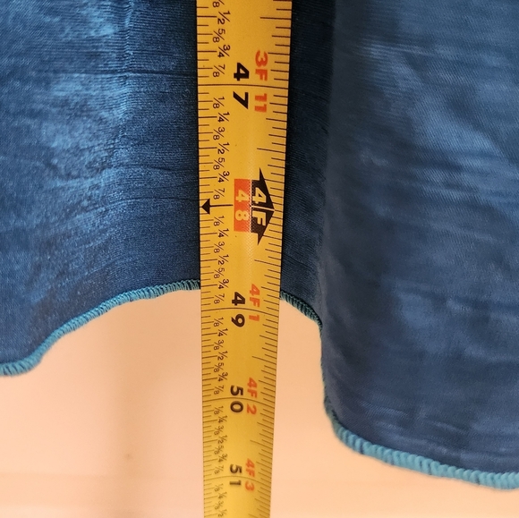 Womens Blue Maxi Dance Wear Dress Competitive Dance Size XL #QQ1039 - Picture 9 of 10